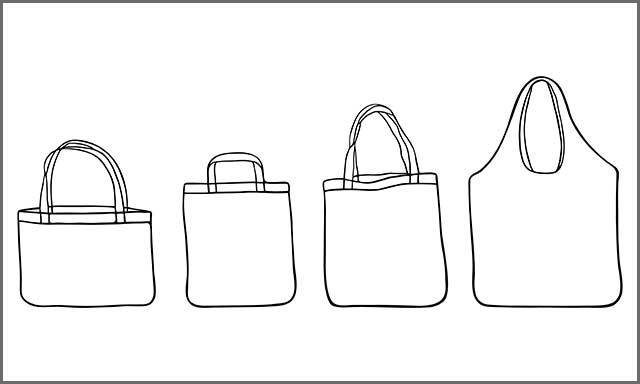 Different bag sketches