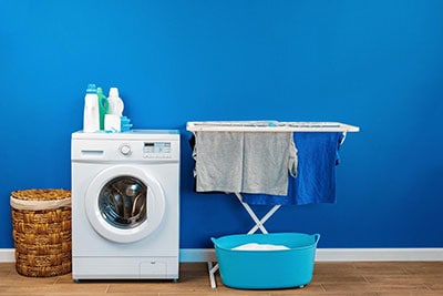 laundry room with dryer