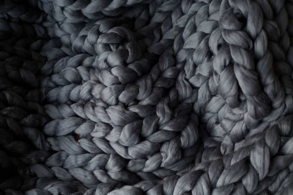 knitted merino wool blanket