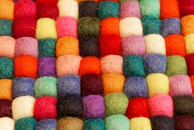 Pile of wool balls